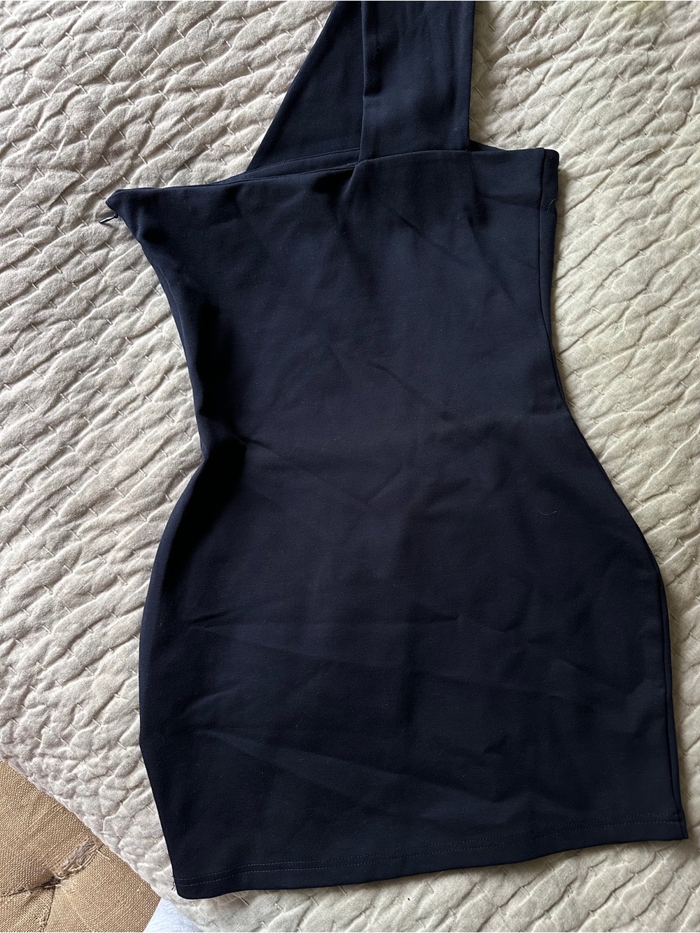 superdown One-Shoulder Navy Mini Dress - Picture 4 of 4